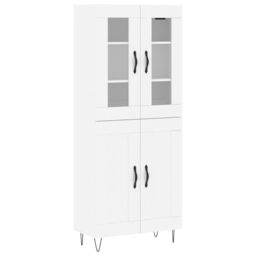 Berkfield Home Highboard White 69.5x34x180 cm Engineered Wood - thumbnail 2