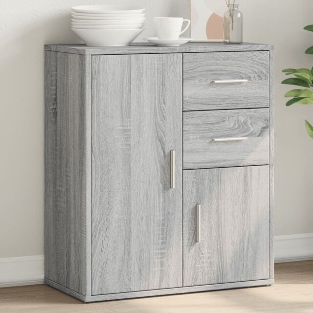 Berkfield Home Sideboard Grey Sonoma 60x31x70 cm Engineered Wood - Size: 60 x 31 x 70 cm - image 1