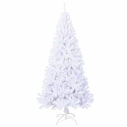 Berkfield Home Artificial Christmas Tree with Thick Branches White 180 cm PVC - thumbnail 3