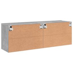 Berkfield Home TV Cabinets Wall-mounted 2 pcs Concrete Grey 60x30x41 cm - Size: 60 x 30 x 41 cm - thumbnail 9