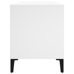 Berkfield Home Record Cabinet White 100x38x48 cm Engineered Wood - Size: 100 x 38 x 48 cm - thumbnail 6
