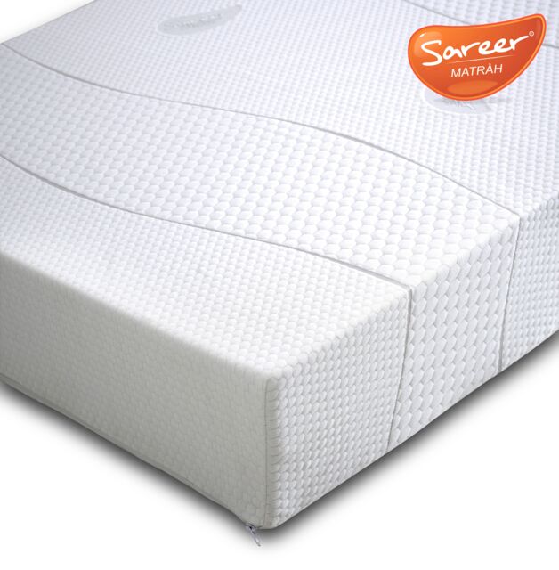 Sareer Furniture Limited Diamond 8 Inch Memory Foam Mattress in White - Size: Double - image 1