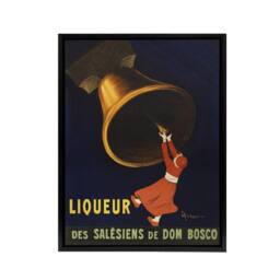"Artery8 Angelus Liquor of Priests Advert Framed Canvas Wall Art Print Cappiello in Blue - Size: W12"" x H16""" - thumbnail 1