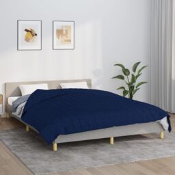 Berkfield Home Weighted Blanket Blue 200x200 cm 9 kg Fabric - thumbnail 1
