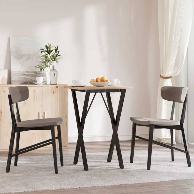 Berkfield Home Durable Dining Table Legs X-Frame 40x40x73 cm Steel in Black - Size: 40 x 40 x 73 cm - image 1