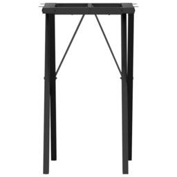 Berkfield Home Durable Dining Table Legs X-Frame 40x40x73 cm Steel in Black - Size: 40 x 40 x 73 cm - thumbnail 4