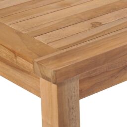Berkfield Home Garden Table 150x90x77 cm Solid Teak Wood in Brown - Size: 150 x 90 x 77 cm - thumbnail 4