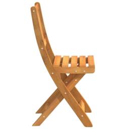 Berkfield Home Classic Folding Garden Chairs 2 pcs 36x46x85 cm Solid Wood Acacia in Brown - Size: 36 x 46 x 85 cm - thumbnail 6