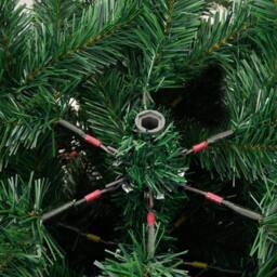 Berkfield Home Beautiful Artificial Hinged Christmas Tree with Cones & Berries in Green - thumbnail 7