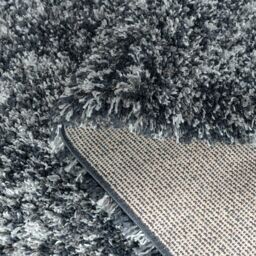 Kukoon Grey Charcoal Super Soft Shaggy Area Rug in Stone - Size: 120 cm x 170 cm - thumbnail 5