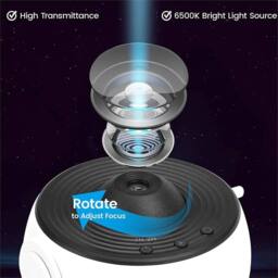 Nordara Planetarium Starry Sky Projector Night Light in White - thumbnail 5
