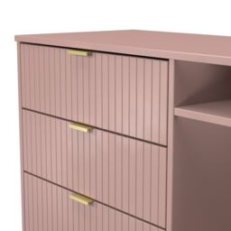 Ready Assembled 2 U Bexley 3 Drawer TV Unit (Ready Assembled) in Dusty Pink - thumbnail 5