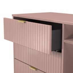 Ready Assembled 2 U Bexley 3 Drawer TV Unit (Ready Assembled) in Dusty Pink - thumbnail 6