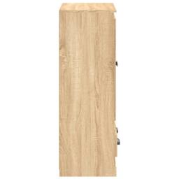 Berkfield Home Highboard Sonoma Oak 60x35.5x103.5 cm Engineered Wood in Light Tan - thumbnail 7