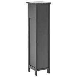 Wyld and Coco Black Bamboo Wall Toilet Paper Door and Shelves Space Saving Modern - thumbnail 6