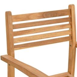 Berkfield Home Garden Stacking Chairs 8 pcs Brown 55.5 x 55.5 x 90 cm - thumbnail 9
