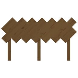 Berkfield Home Bed Headboard Honey Brown 141x3x80.5 cm Solid Wood Pine - thumbnail 4