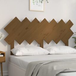 Berkfield Home Bed Headboard Honey Brown 141x3x80.5 cm Solid Wood Pine - thumbnail 1