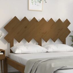 Berkfield Home Bed Headboard Honey Brown 141x3x80.5 cm Solid Wood Pine - thumbnail 3