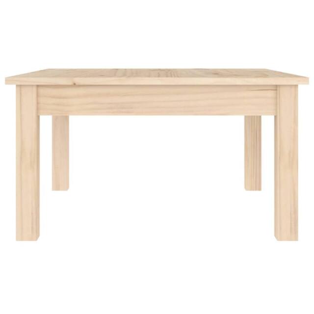 Berkfield Home Beautiful Coffee Table 55x55x30 cm Solid Wood Pine in Natural - Size: 55 x 55 x 30 cm - image 1