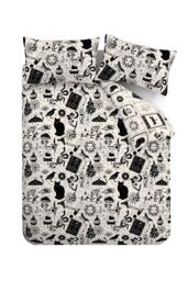 Catherine Lansfield 'Enchanted Witchcraft' Reversible Duvet Cover Set in Black - Size: Single - thumbnail 5