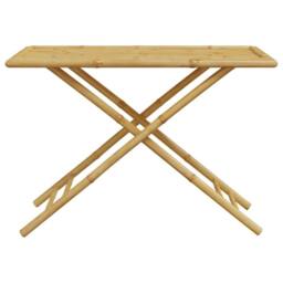 Berkfield Home Beautiful 5 Piece Garden Dining Set Bamboo in Brown - thumbnail 5