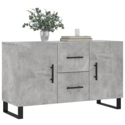 Berkfield Home Sideboard Concrete Grey 100x36x60 cm Engineered Wood - Size: 100 x 36 x 60 cm - thumbnail 3