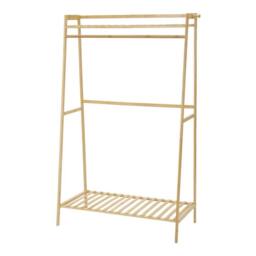 KORVIXA Clothes Rail Corner Drying Rack in Beige - Size: 900mm