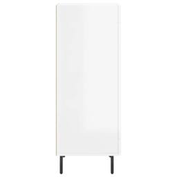 Berkfield Home Sideboard High Gloss White 34.5x34x90 cm Engineered Wood - thumbnail 7