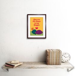 "Artery8 Wall Art Print Neeps To My Haggis Plates Artwork Framed 9X7 Inch in Brown - Size: W7"" x H9""" - thumbnail 2
