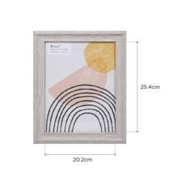 Voltico MDF Photo Wood Grain Frame 8x10inch Picture Holder in Light Grey - thumbnail 4