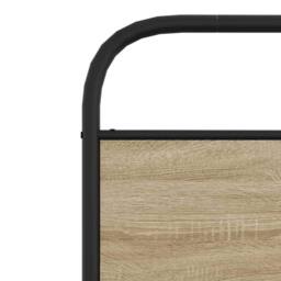 Berkfield Home Bed Frame without Mattress 75x190 cm Sonoma Oak Engineered Wood in Brown - thumbnail 8