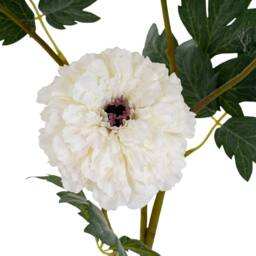 Lemon Pavilion Furniture and Decor African Marigold Large Spray Artificial Flower - L11 x W11 x H100 cm in White - thumbnail 3