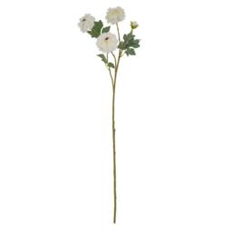 Lemon Pavilion Furniture and Decor African Marigold Large Spray Artificial Flower - L11 x W11 x H100 cm in White - thumbnail 1