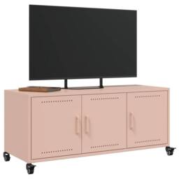 Berkfield Home TV Cabinet Pink 100.5x39x43.5 cm Steel - thumbnail 5