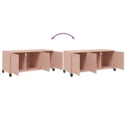 Berkfield Home TV Cabinet Pink 100.5x39x43.5 cm Steel - thumbnail 9