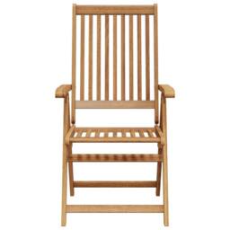 Berkfield Home Durable Folding Garden Chairs 3 pcs Solid Acacia Wood in Brown - thumbnail 6