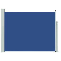 Berkfield Home Patio Retractable Side Awning 140x500 cm Blue - thumbnail 2