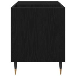 Berkfield Home Record Cabinet Black Oak 84, 5x38x48 cm Engineered Wood - Size: 5 x 38 x 48 cm - thumbnail 7