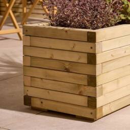 Rowlinsons Premier Patio Trough Planter 1.2m - Timber - L40 x W120 x H37 cm in Light Brown - thumbnail 4