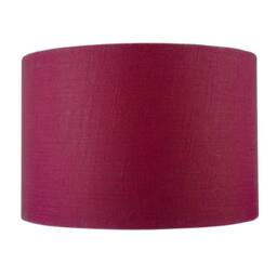 Happy Homewares Modern Chic Chrysanthemum Textured Linen Fabric Circular Lamp Shade in Burgundy - Size: 12 inches - thumbnail 5