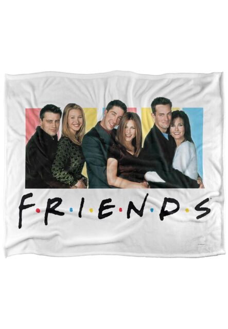 Friends It's All About Officially Licensed Silky Touch Super Soft Throw Blanket 152x127 cm in White - image 1