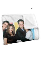 Friends It's All About Officially Licensed Silky Touch Super Soft Throw Blanket 152x127 cm in White - thumbnail 3