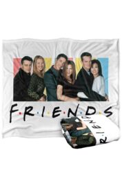 Friends It's All About Officially Licensed Silky Touch Super Soft Throw Blanket 152x127 cm in White - thumbnail 2