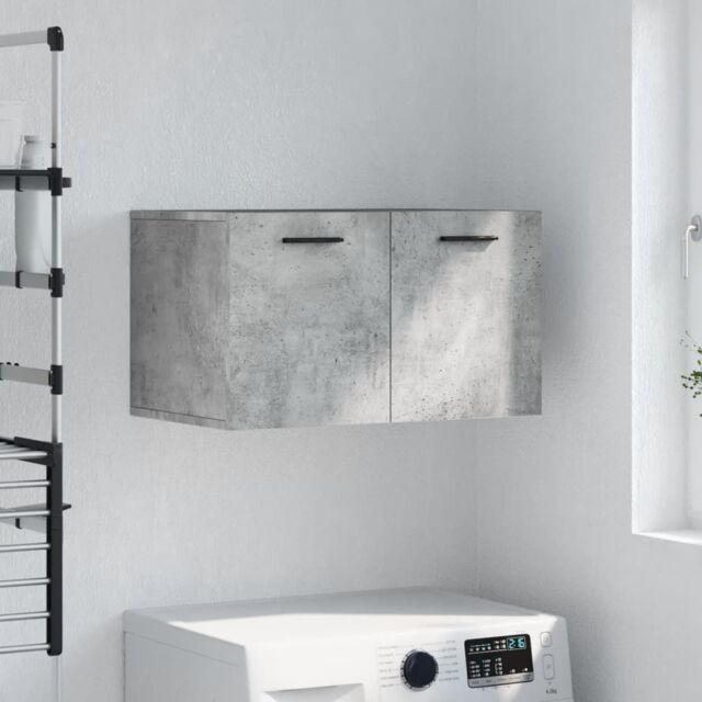 Berkfield Home Wall Cabinet Concrete Grey 60x36.5x35 cm Engineered Wood - image 1