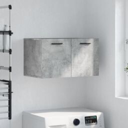 Berkfield Home Wall Cabinet Concrete Grey 60x36.5x35 cm Engineered Wood - thumbnail 1