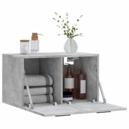 Berkfield Home Wall Cabinet Concrete Grey 60x36.5x35 cm Engineered Wood - thumbnail 4