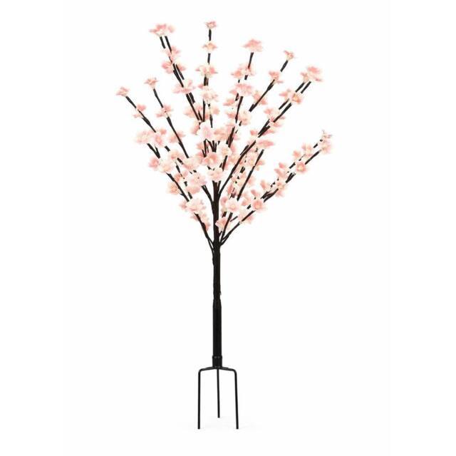 Gardenwize Solar Powered Blossom Tree with 100 White LED lights in Light Pink - image 1