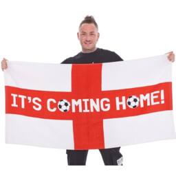 England Its Coming Home Football Towel in White - thumbnail 1