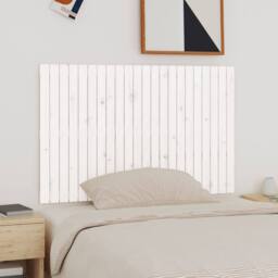 Berkfield Home Wall Headboard White 140x3x90 cm Solid Wood Pine - Size: 140 x 3 x 90 cm - thumbnail 2